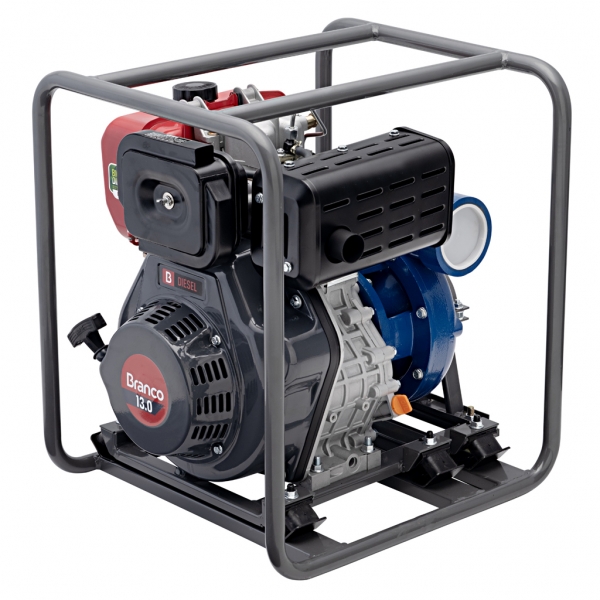 Motobomba Diesel 13cv 3 Pol Bd-717 Branco Motores Centrifuga