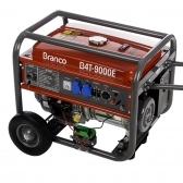 Gerador À Gasolina 9kva Branco B4t-9000e Partida Elétrica