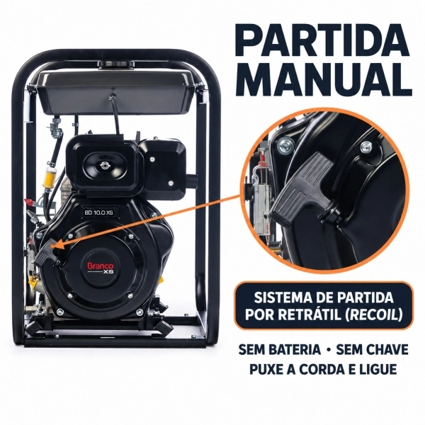 Motobomba Branco BD 700 XS Diesel 10,6CV Autoescorvante
