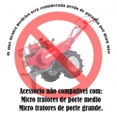 Arado Reversivel para Motocultivador 3 Niveis de Alturas