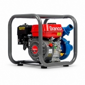 Motobomba Branco B4T-716 Gasolina 6,5HP Alta Vazão Irrigação