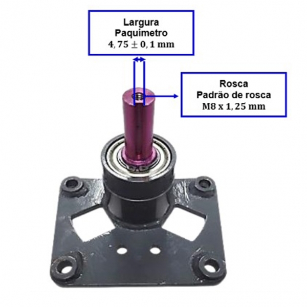 ADAPTADOR PARA TOMADA DE FORÇA BTTD10 e BTTG15 Branco