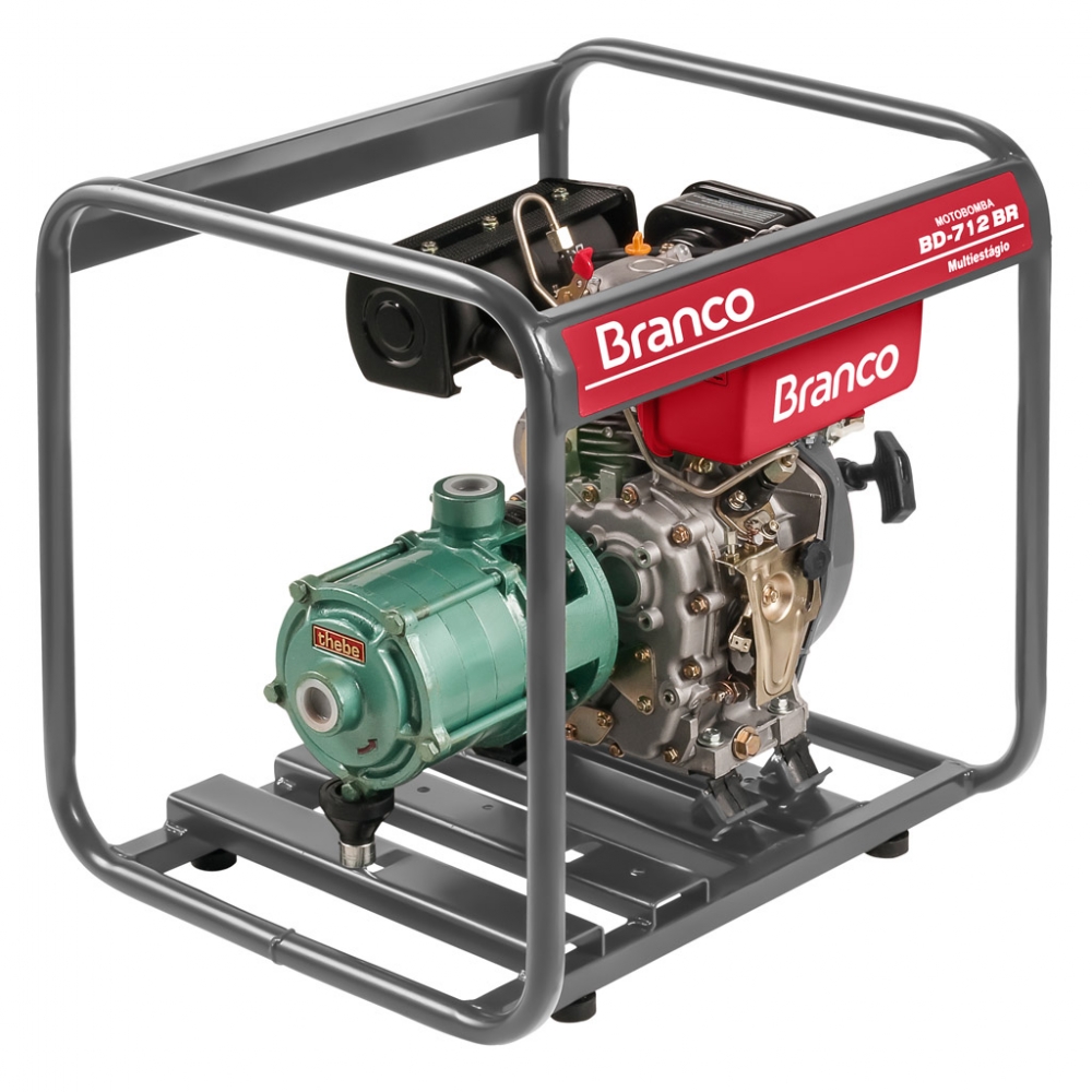 Motobomba Diesel Alta Pressao 85mca 1 Pol Bd-712 5cv