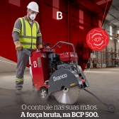 Cortadora de Piso á Gasolina BC-500 15cv Profissional Branco