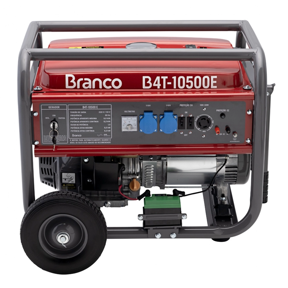 Gerador Gasolina 9kVA 9000W Partida Elétrica B4T-10500E