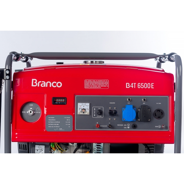 GERADOR A GASOLINA Monofásico  5,0 kVA B4T-6500 E