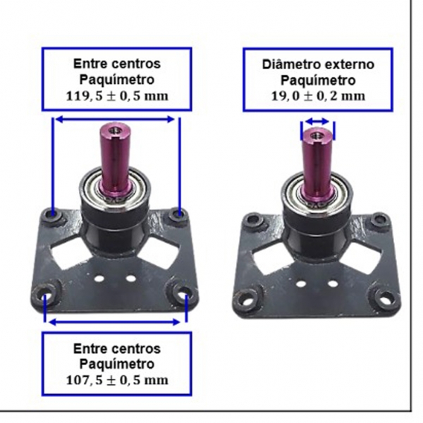 ADAPTADOR PARA TOMADA DE FORÇA BTTD10 e BTTG15 Branco