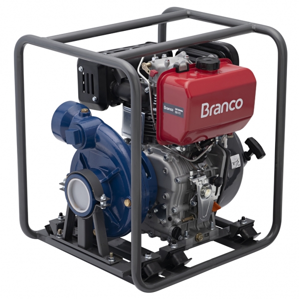 Motobomba Diesel 13cv 3 Pol Bd-717 Branco Motores Centrifuga